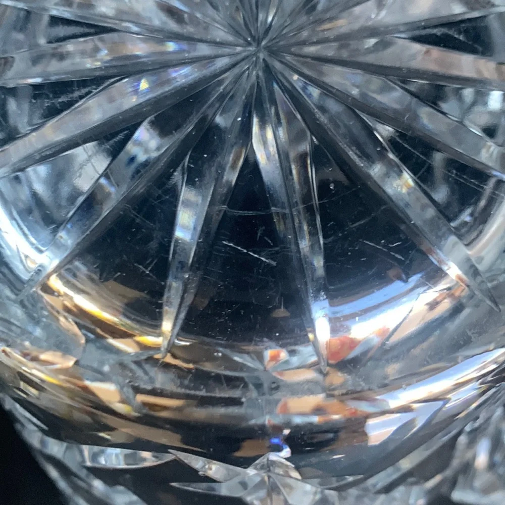 Vintage Polonia Cut Lead Crystal 24% PBo Made in Poland Ice Bucket